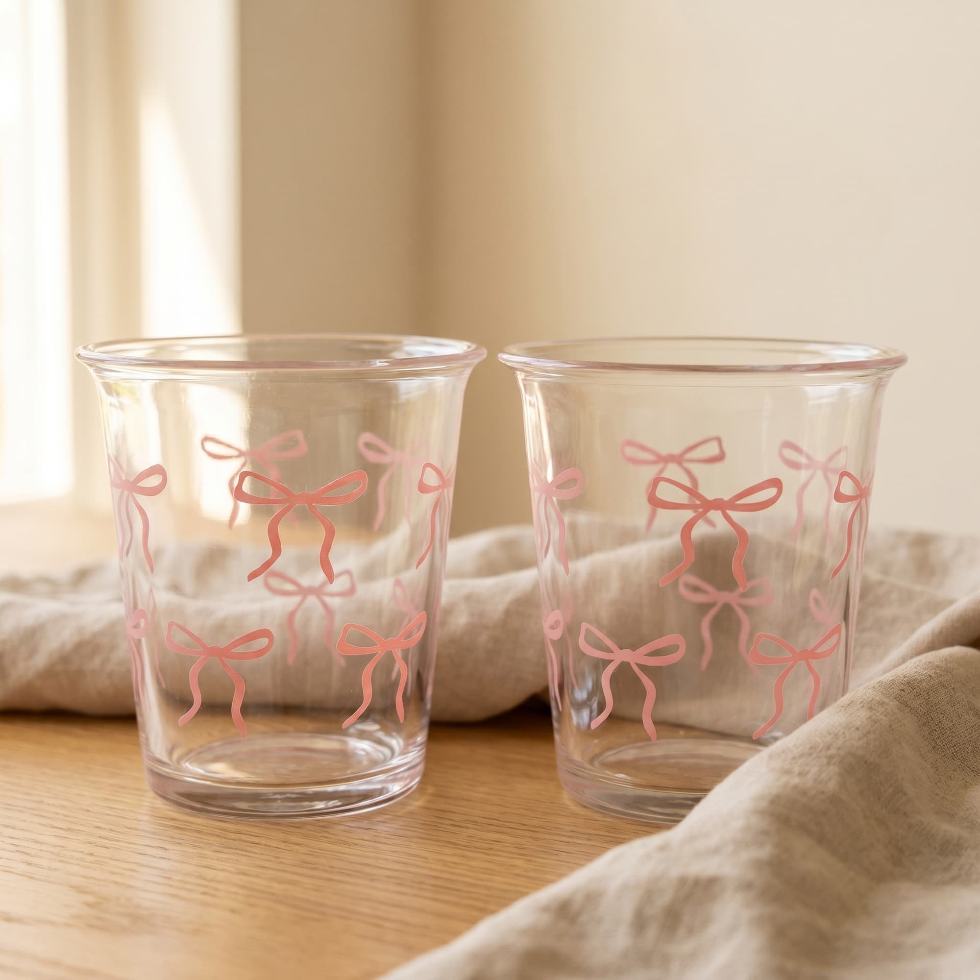 Bow Printed Glass — Set of 2 thumbnail 5