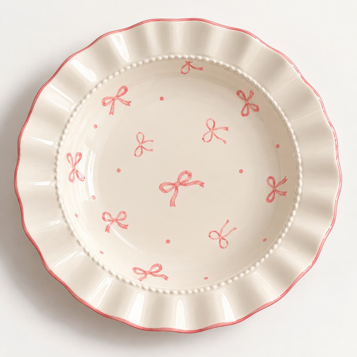 Ceramic Bowknot Plate Set of 2 thumbnail 3