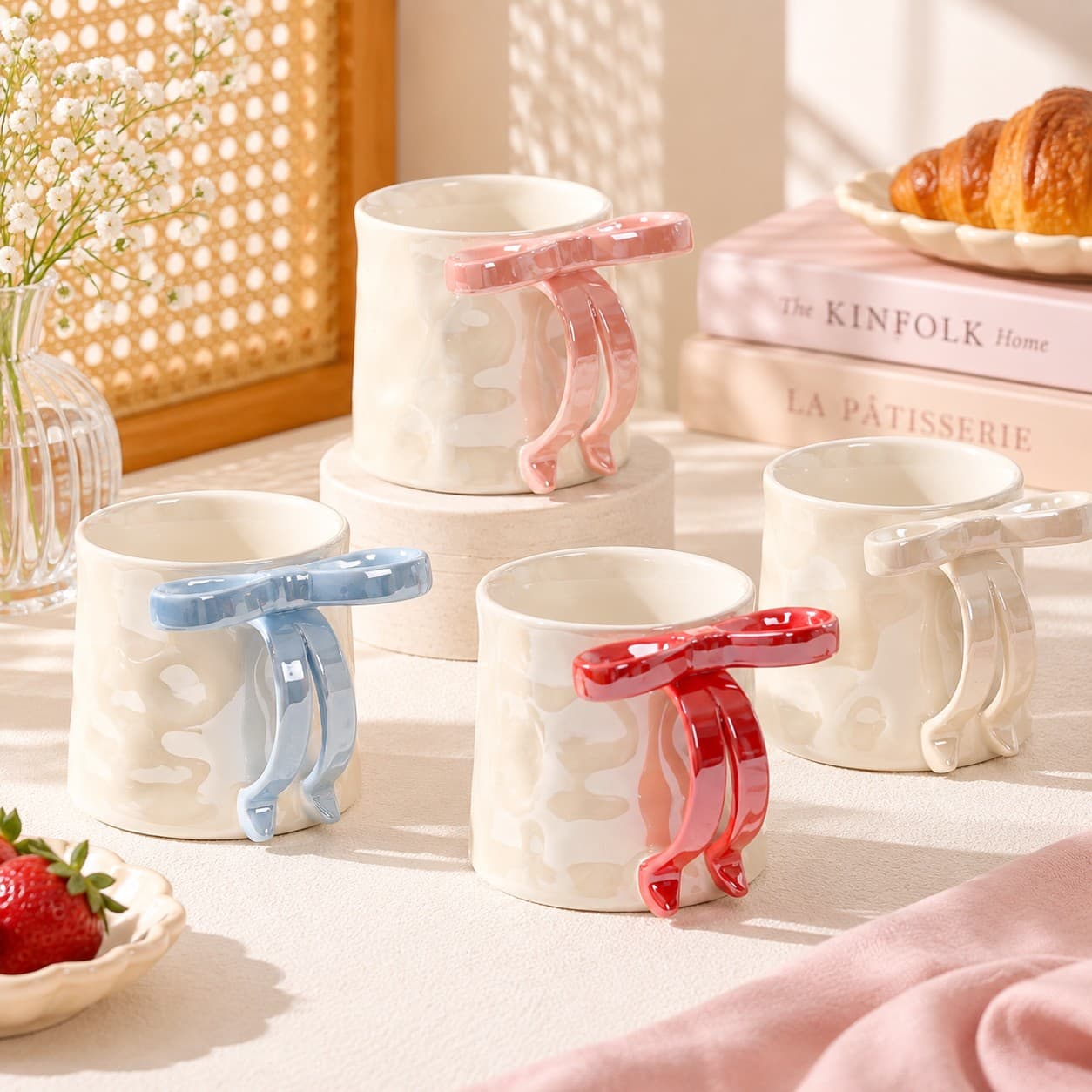 Cute Bow Ceramic Cup thumbnail 4