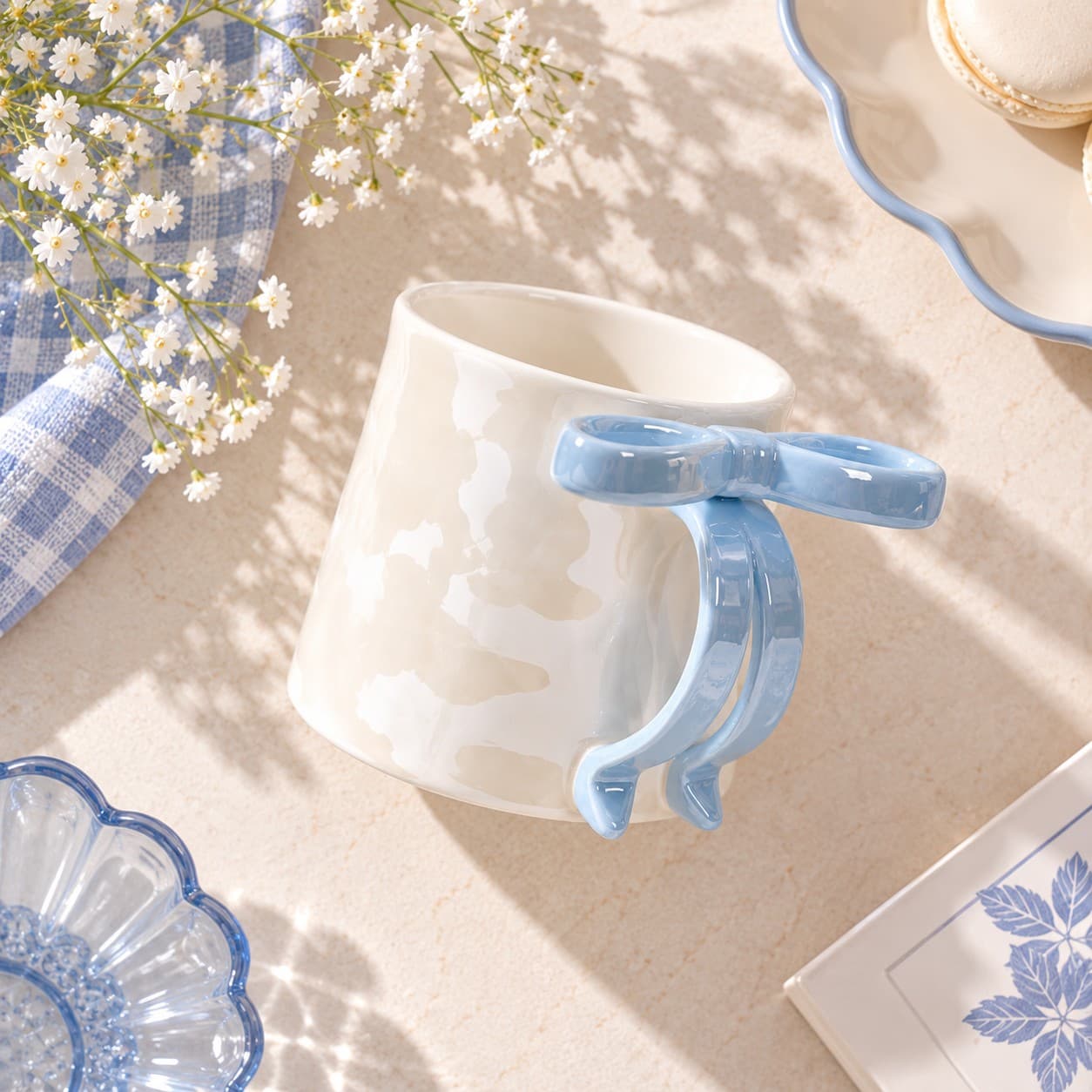 Cute Bow Ceramic Cup by Yours Edit