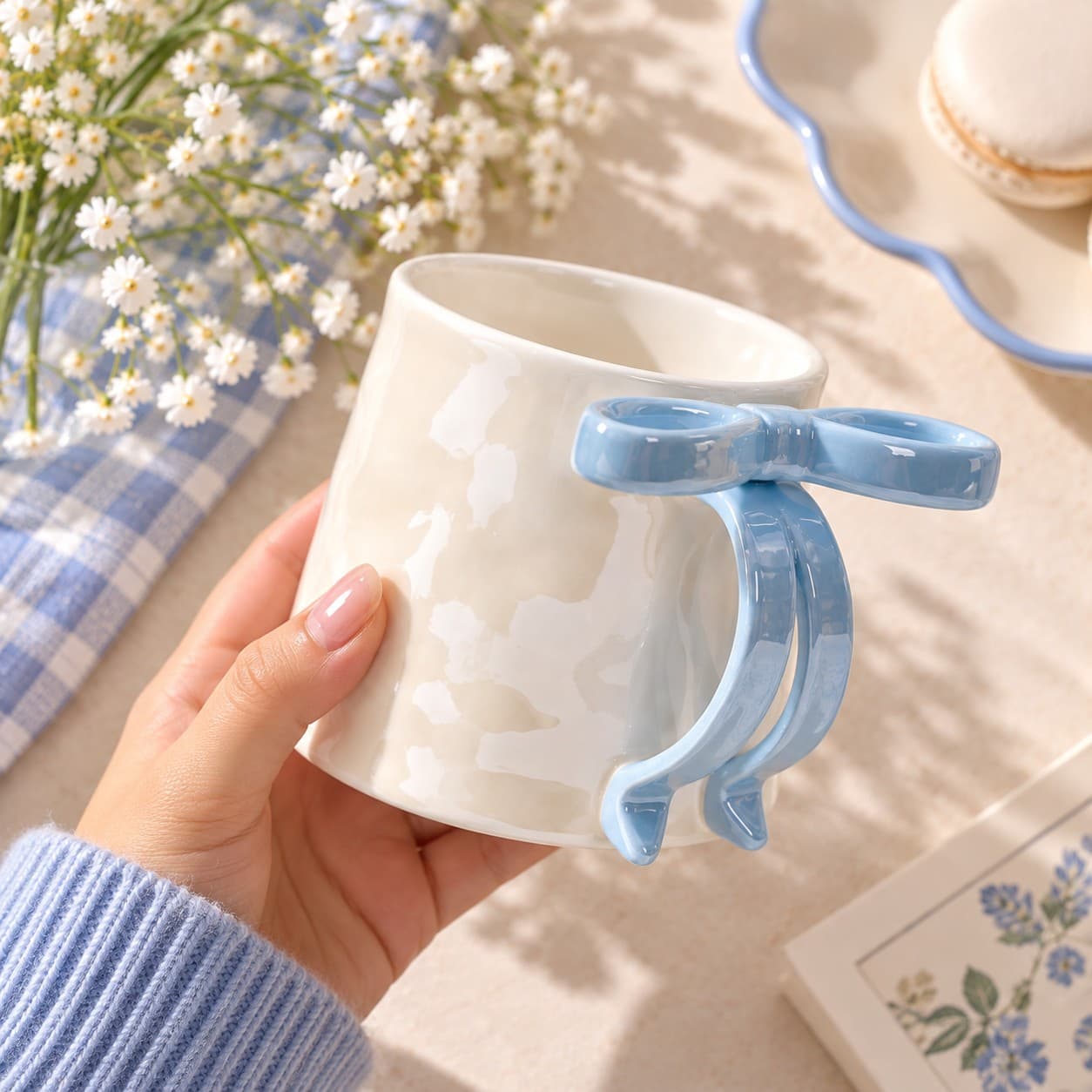 Cute Bow Ceramic Cup thumbnail 3