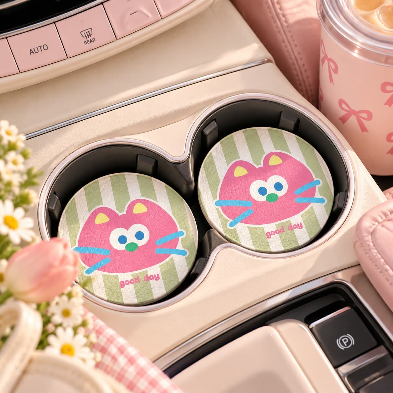 Cute Car Coasters - Set of 2 thumbnail 4