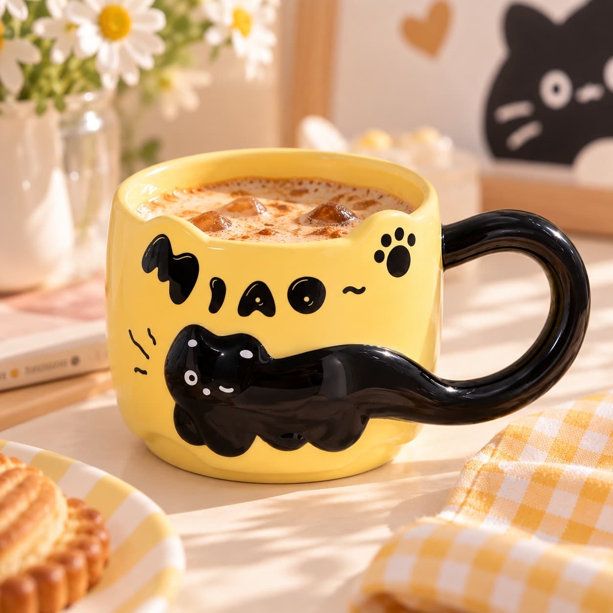 Cute Cat Cup by Yours Edit