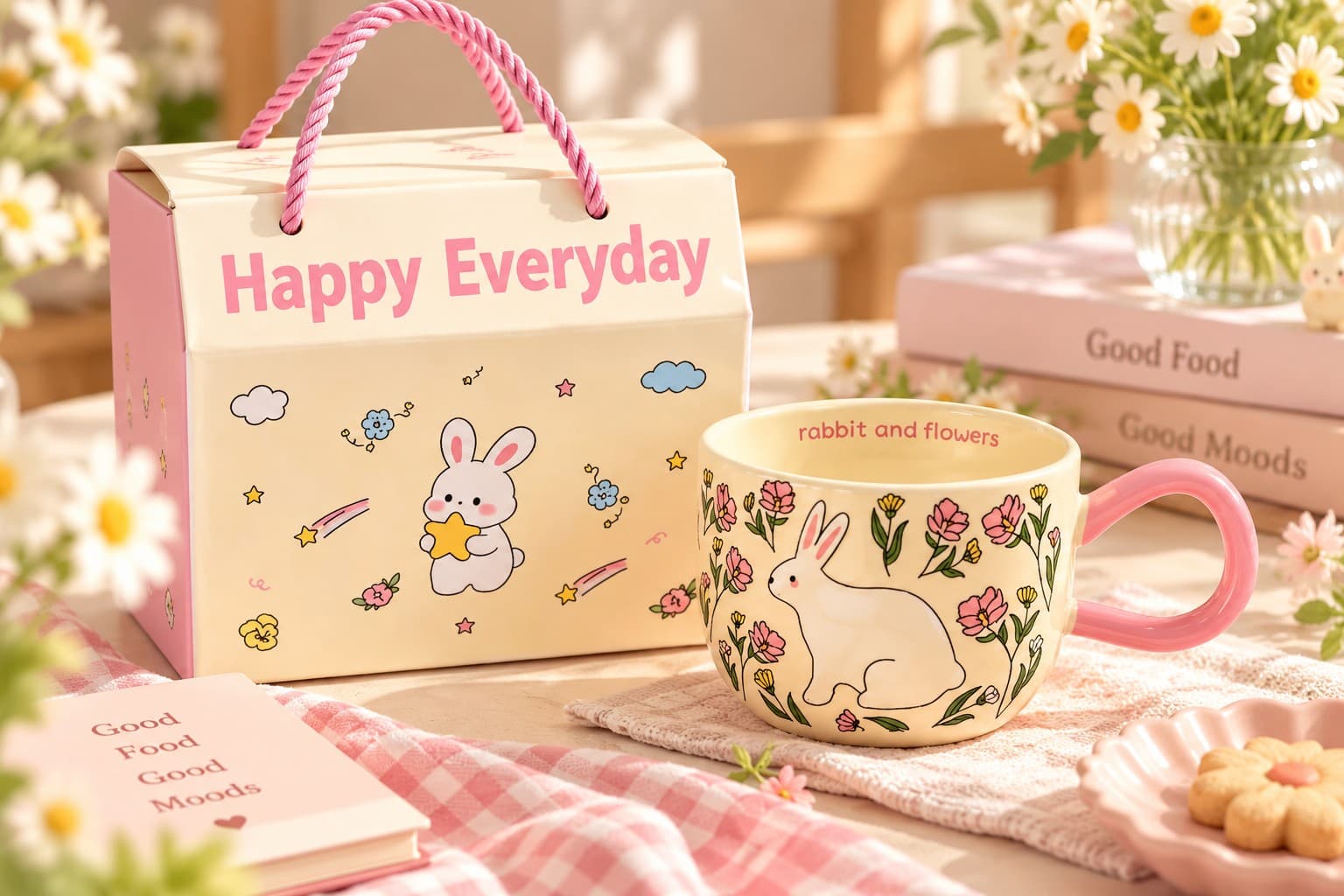 Cute Coffee Rabbit Mug thumbnail 2