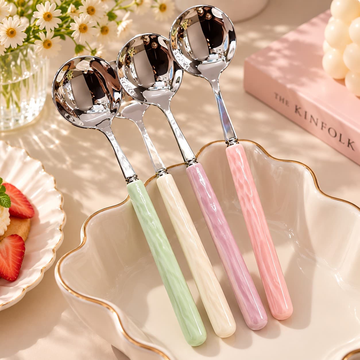 Cute Long Korean Style Spoon by Yours Edit