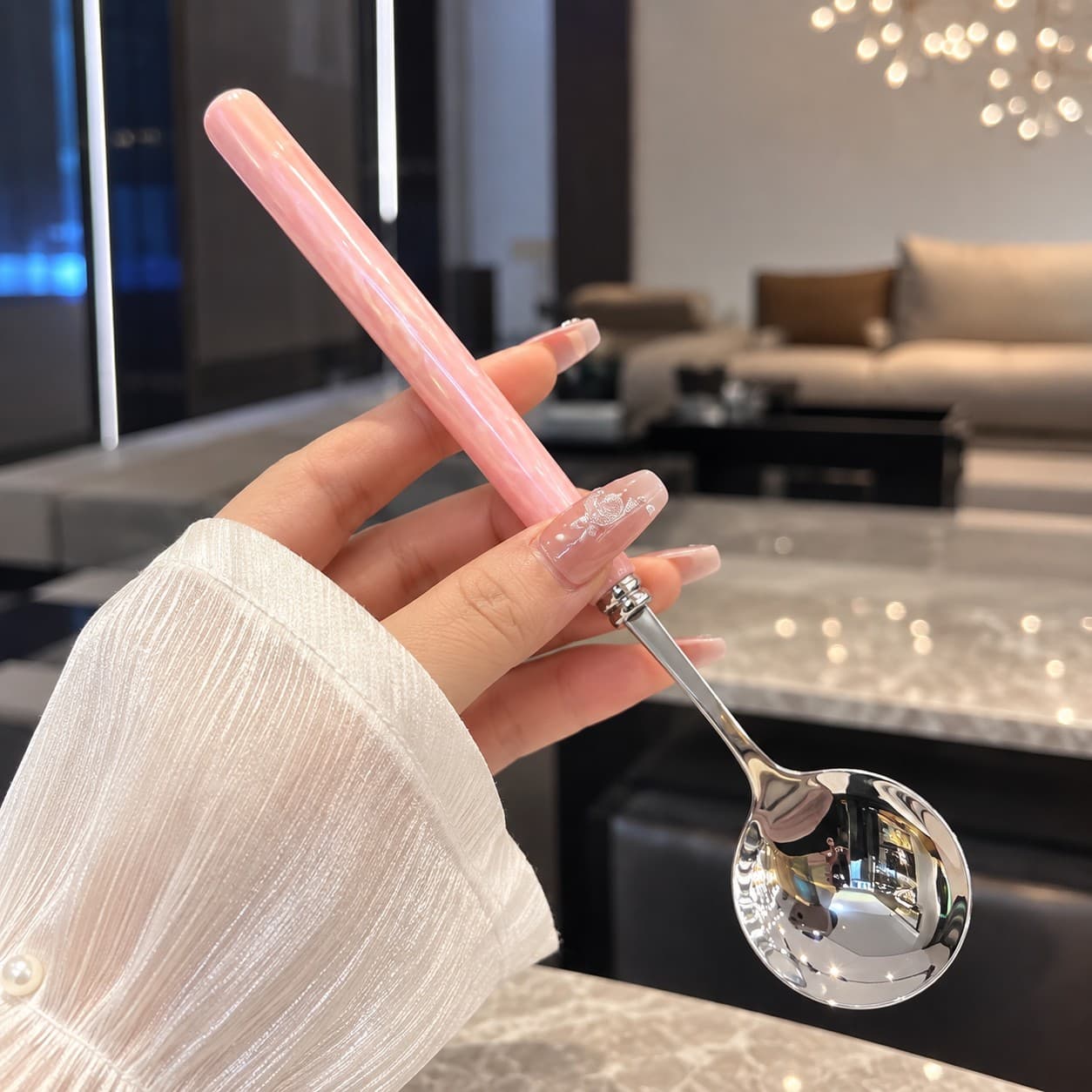 Cute Long Korean Style Spoon thumbnail 2