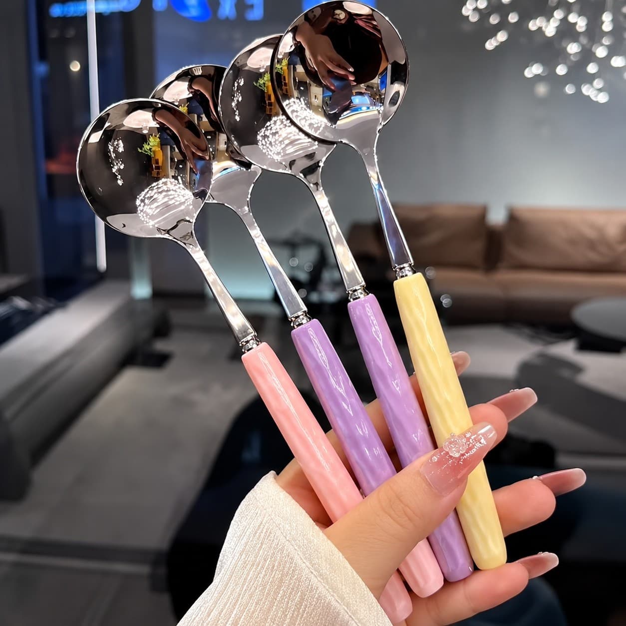 Cute Long Korean Style Spoon thumbnail 3