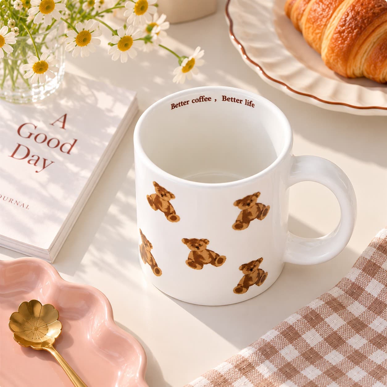 Cute Teddy Coffee Mug by Yours Edit