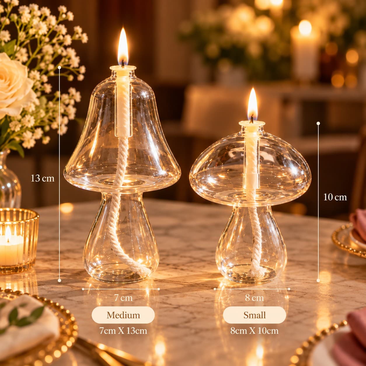 Decorative Glass Oil Lamps thumbnail 3