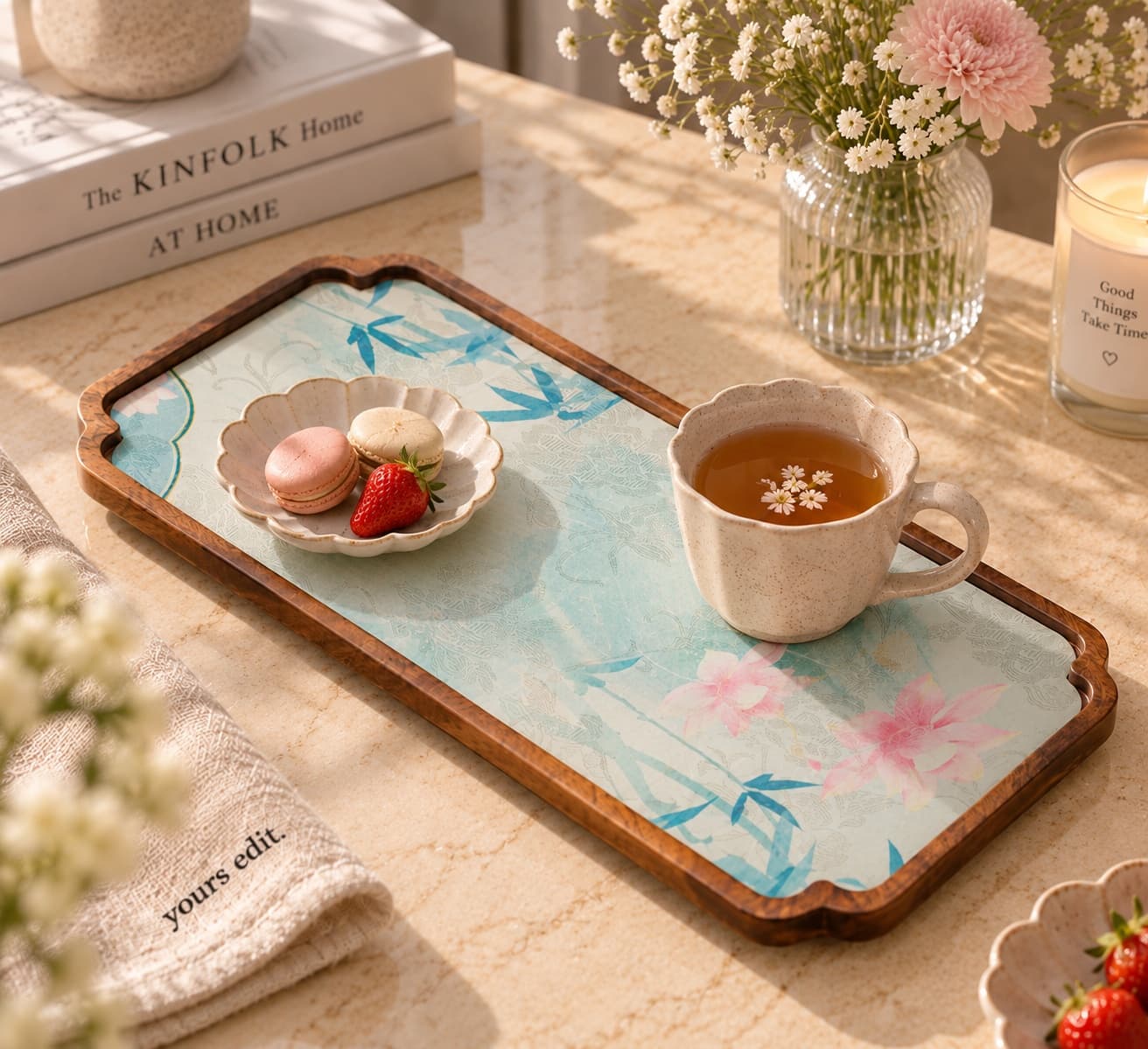 Guofeng Bamboo Tea Tray by Yours Edit