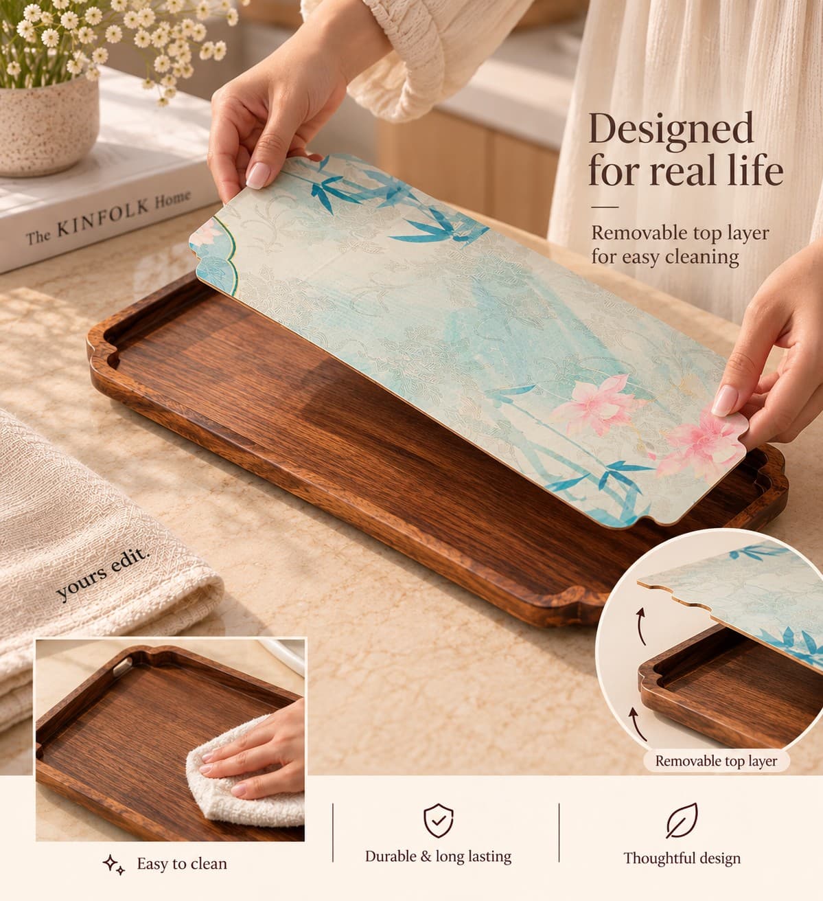 Guofeng Bamboo Tea Tray thumbnail 2