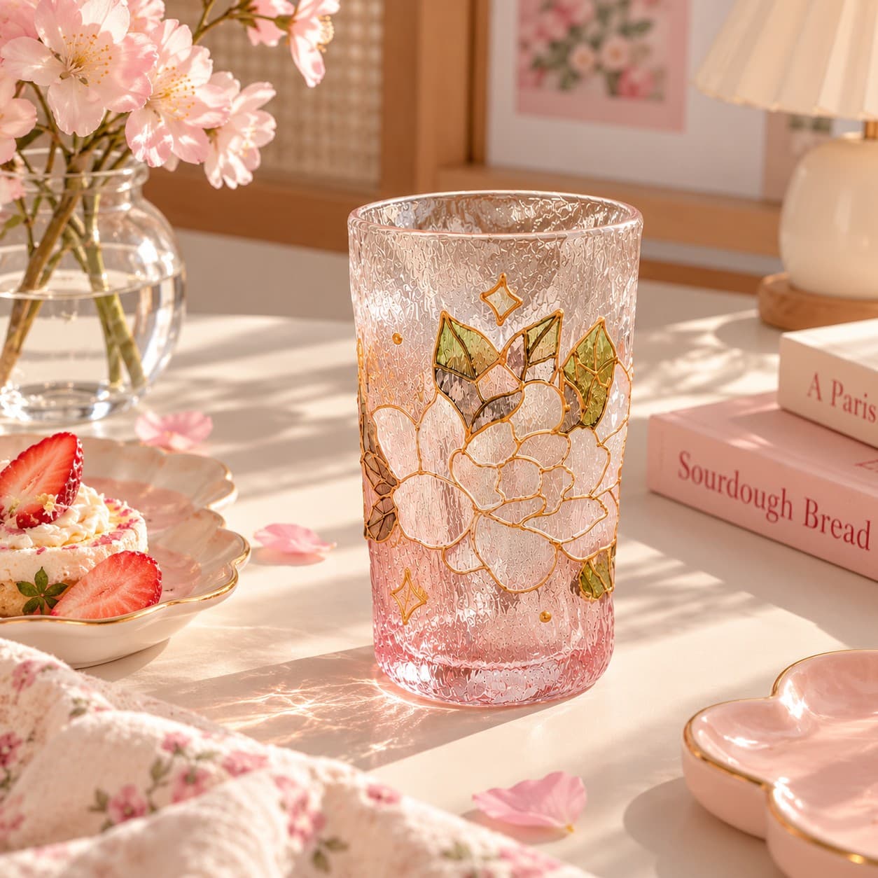 Hand-Painted Crystal Glass Cup 340ml - Set of 2 thumbnail 4