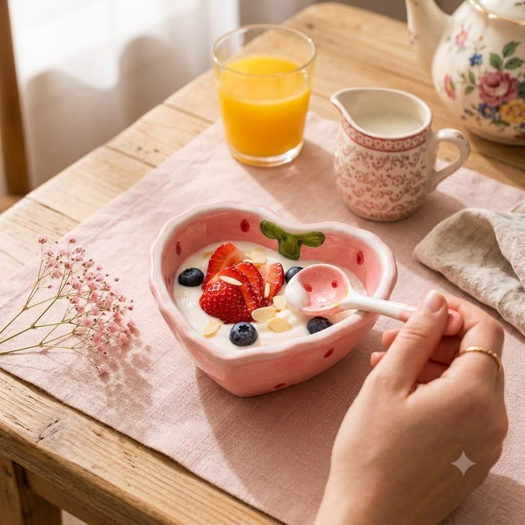 Heart Bowl & Spoon Set thumbnail 4