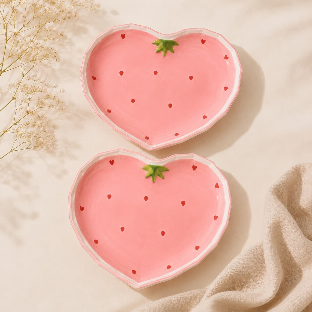 Heart Shape Plate Set of 2 by Yours Edit
