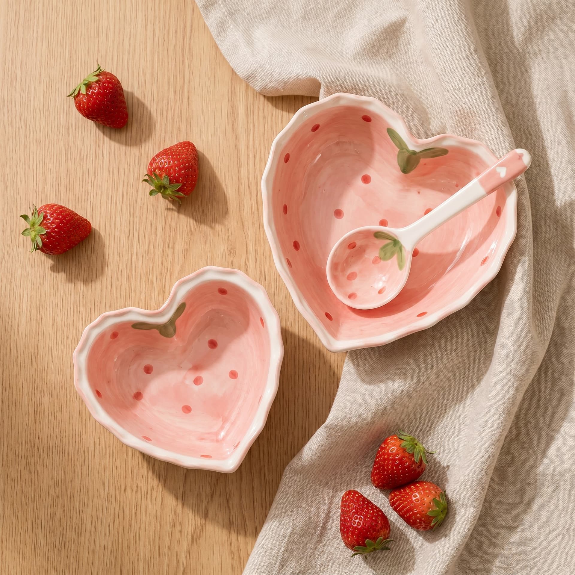 Heart Shape Bowl and Plate Set thumbnail 2
