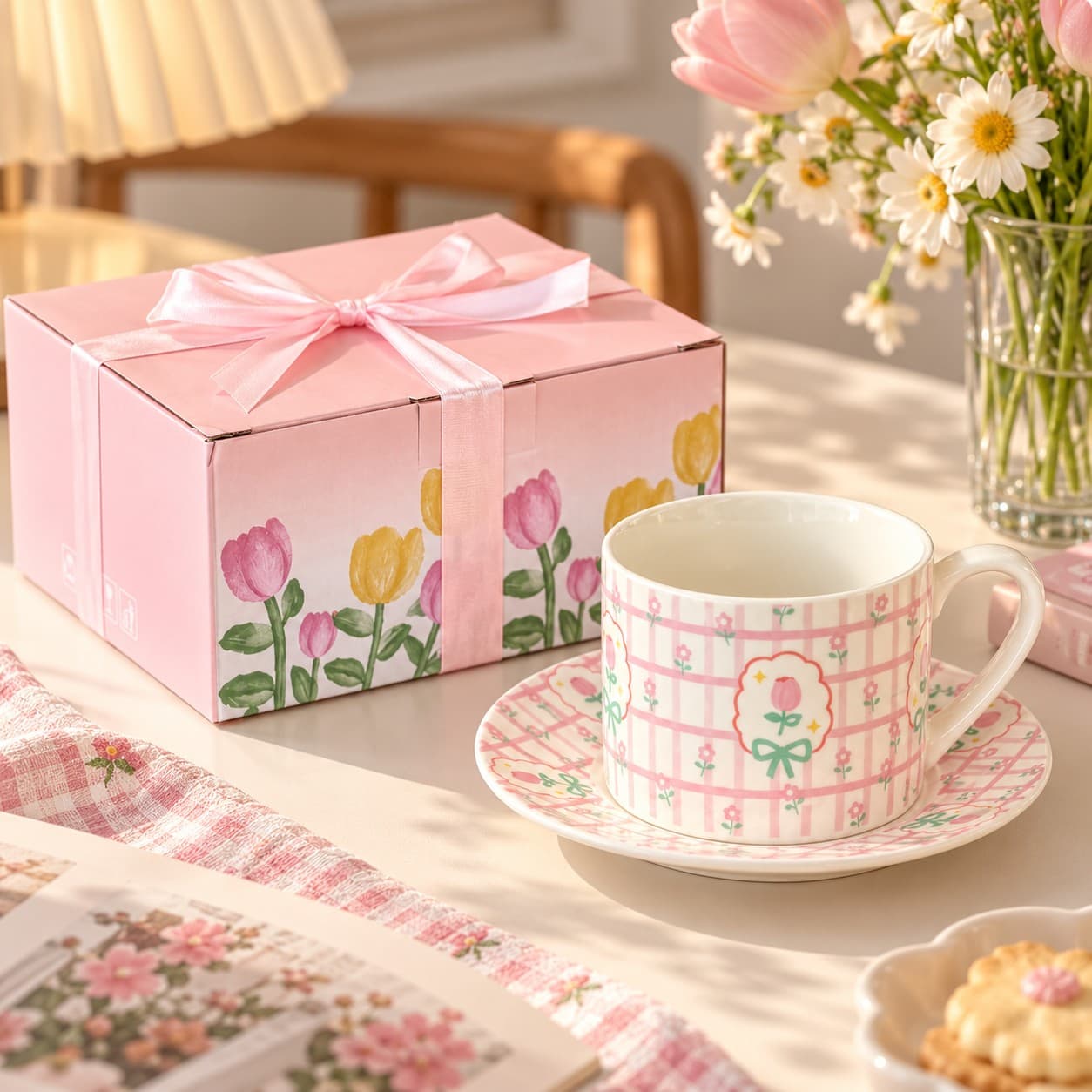 Korean Style Cup and Saucer Gift Box by Yours Edit
