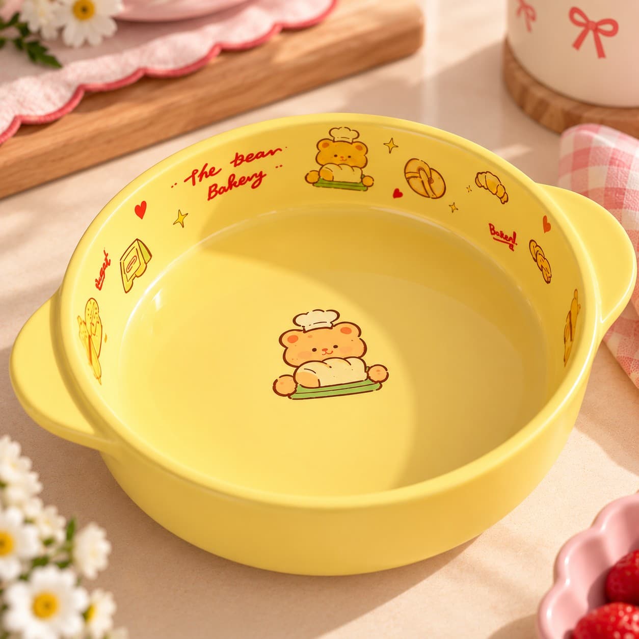 Retro Bear Multipurpose Ceramic Bowl thumbnail 4