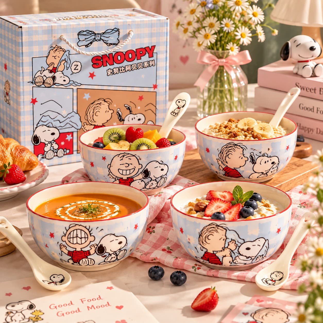 Snoopy Multipurpose Set of 4 Bowls by Yours Edit