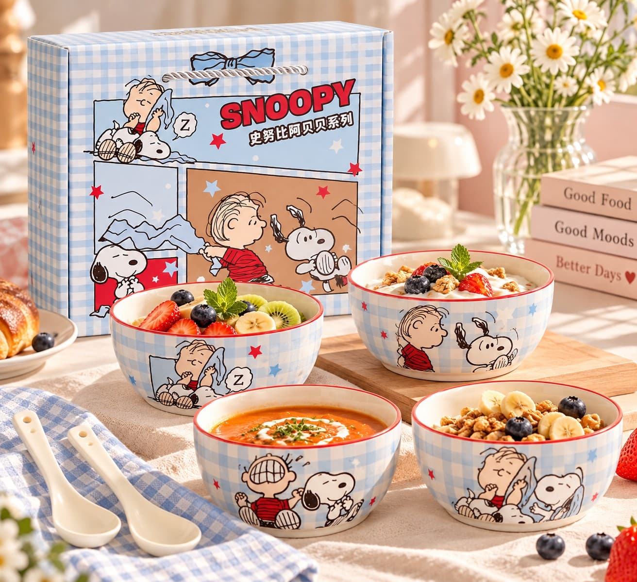 Snoopy Multipurpose Set of 4 Bowls thumbnail 3